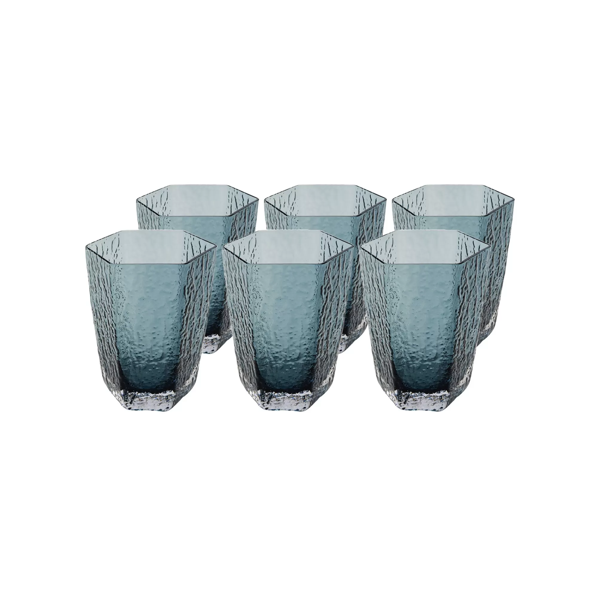 KARE Design Verres à Eau Cascata Bleus Set De 6 ^ Vaisselle