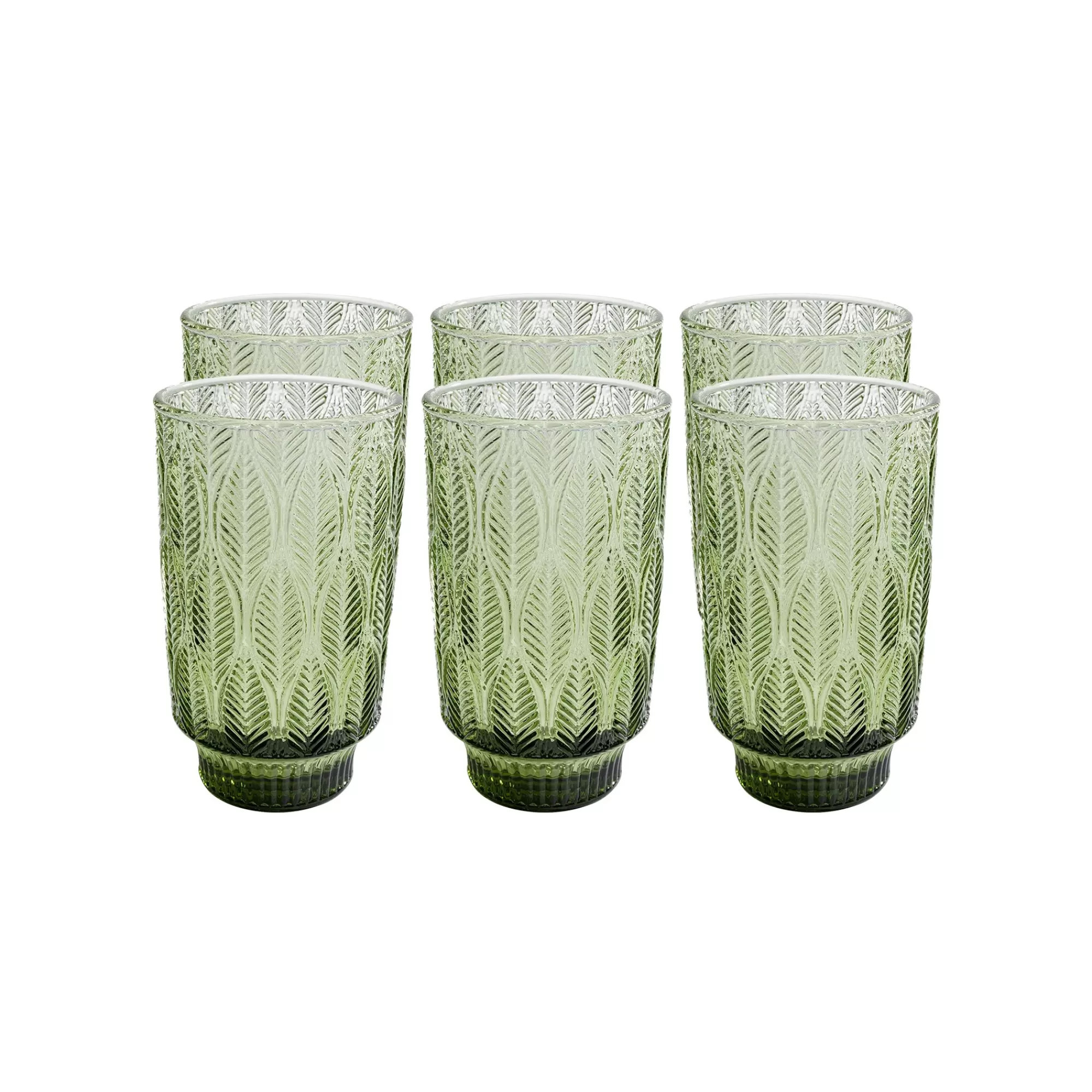 KARE Design Verres à Eau Fogli Verts Set De 6 ^ Vaisselle