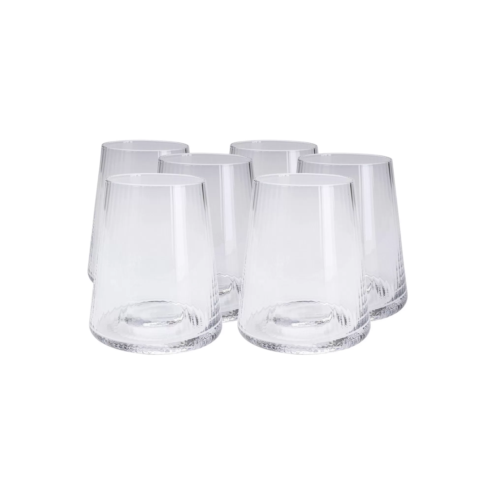 KARE Design Verres à Eau Riffle Set De 6 ^ Vaisselle