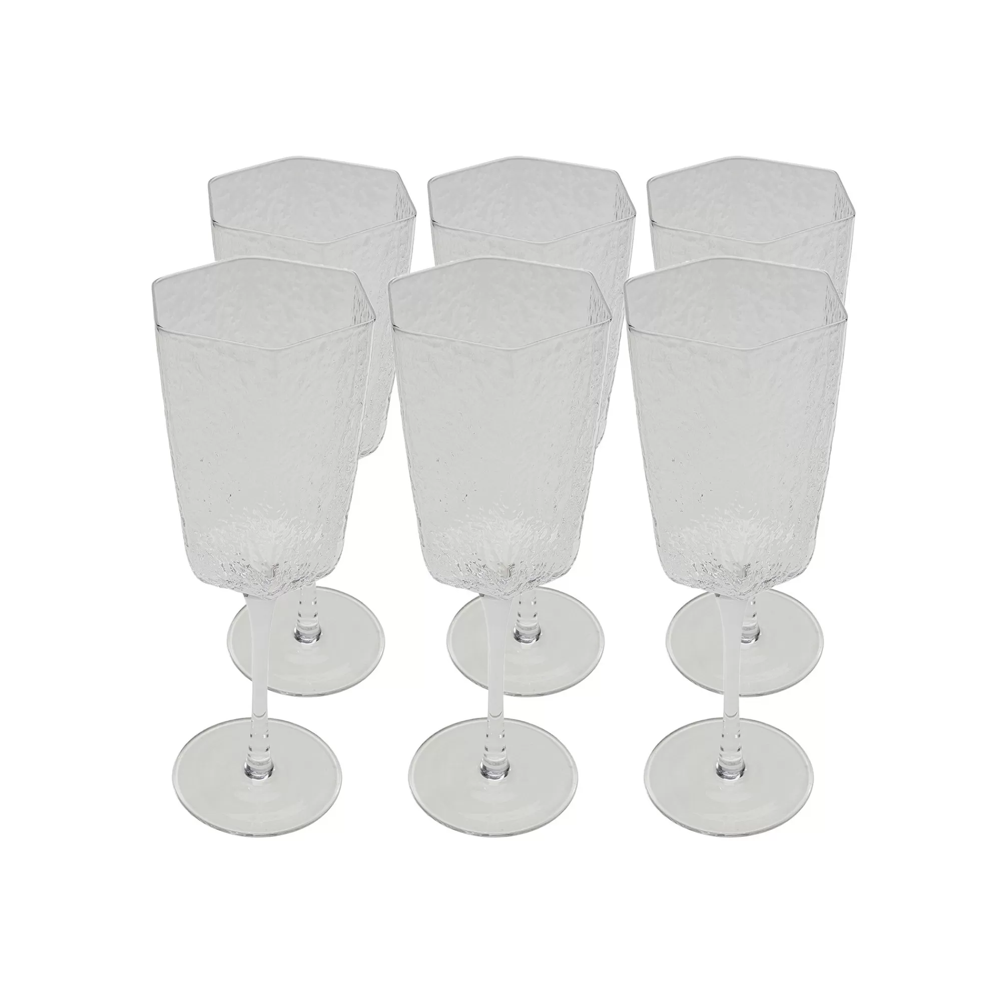 KARE Design Verres à Vin Blanc Cascata Set De 6 ^ Vaisselle