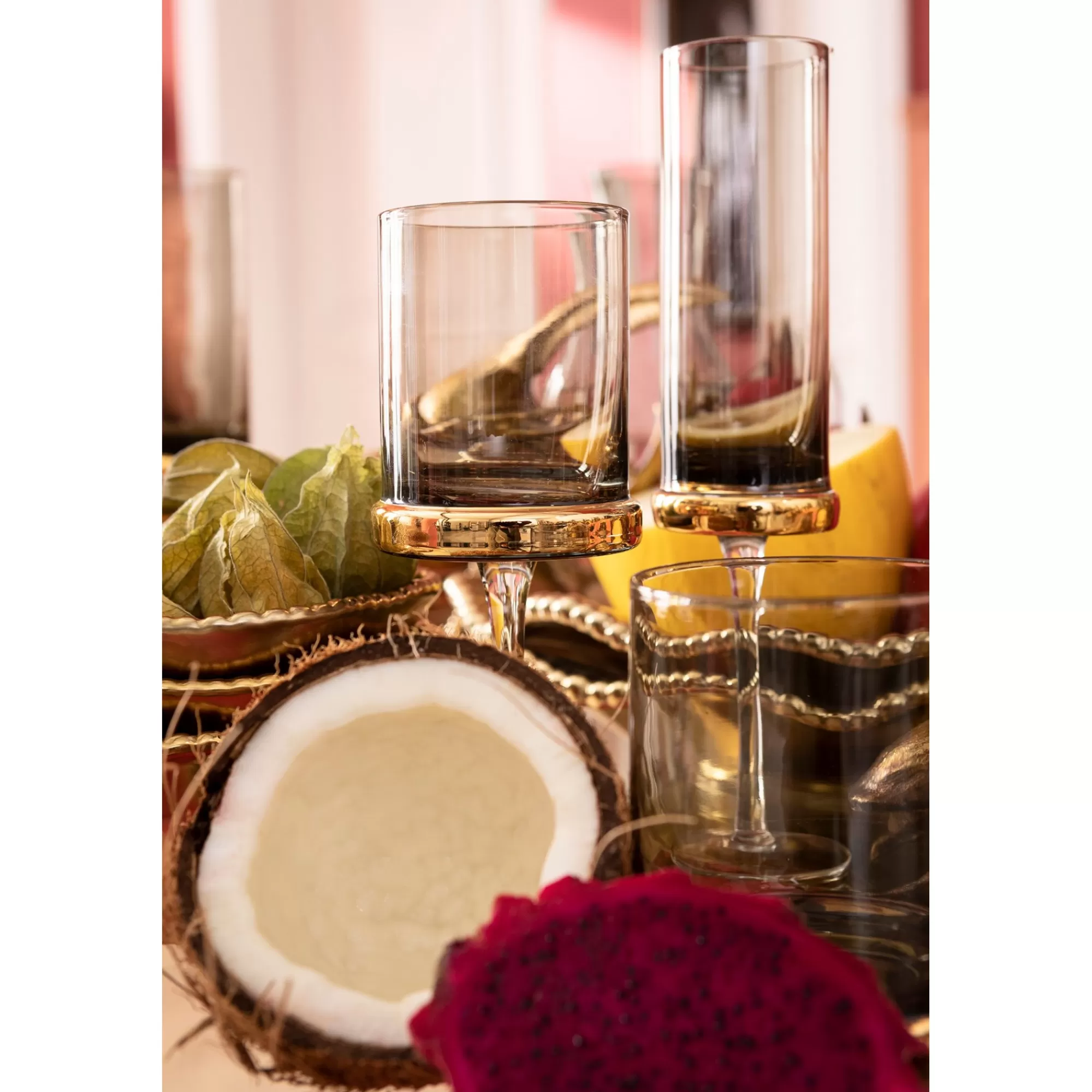 KARE Design Verres à Vin Blanc Innocent Fumé Set De 4 ^ Vaisselle