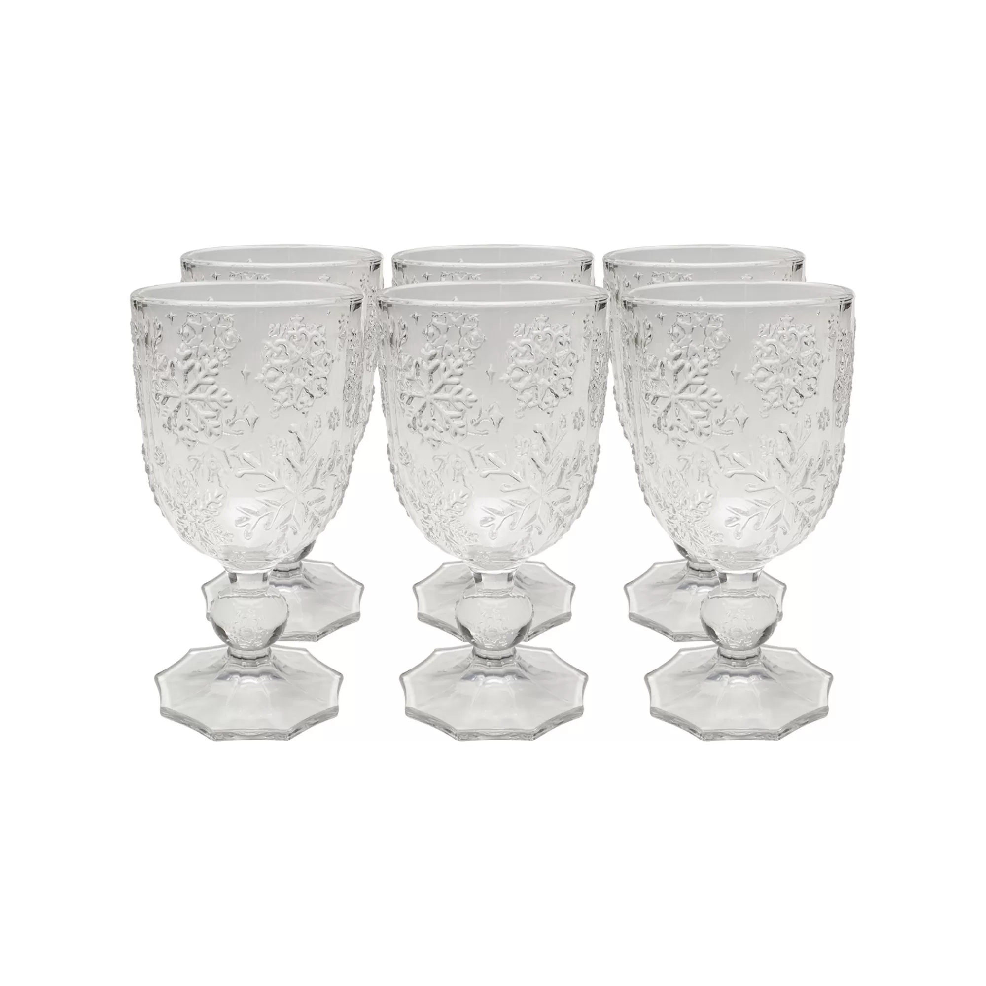 KARE Design Verres à Vin Ice Flowers Set De 6 ^ Vaisselle