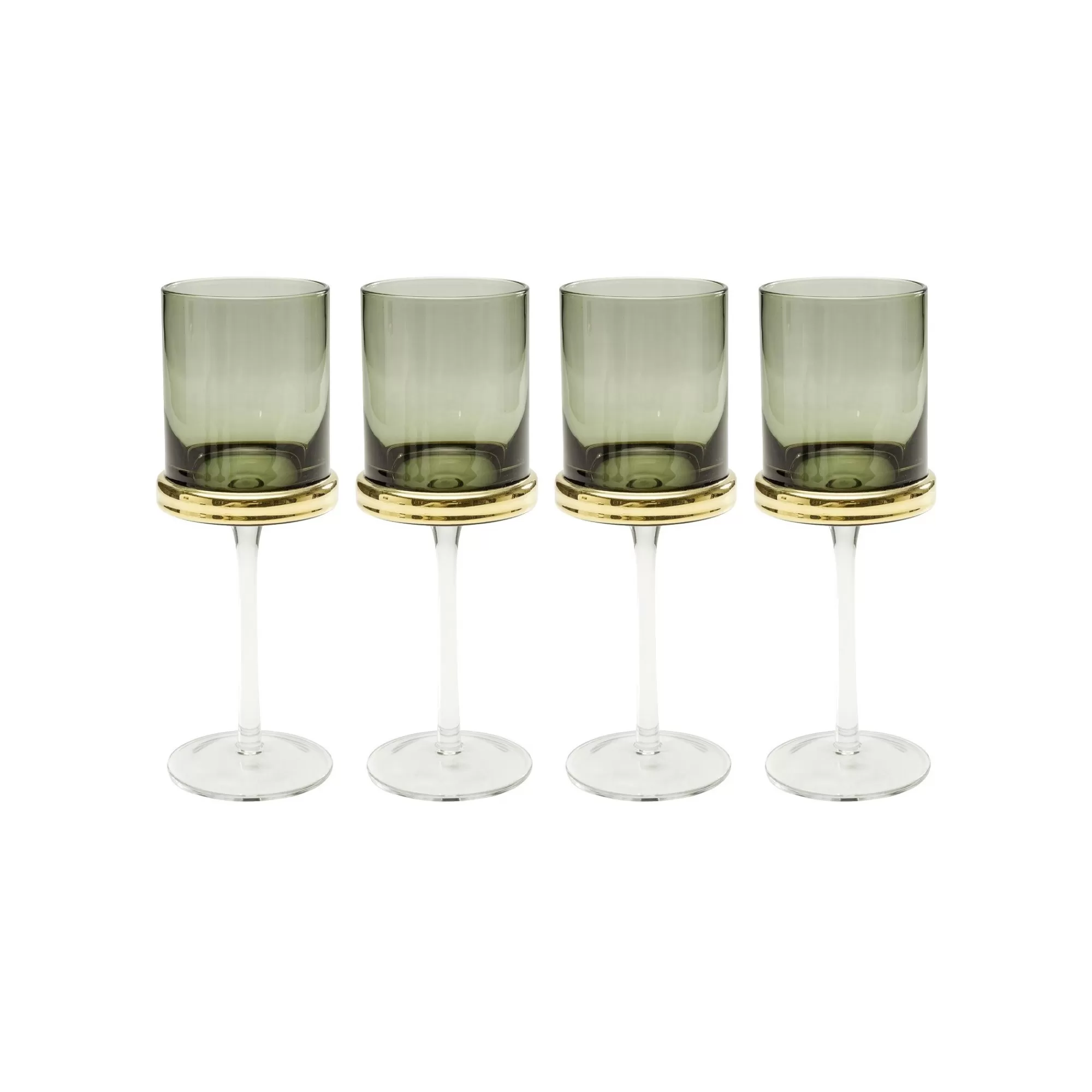 KARE Design Verres à Vin Rouge Innocent Fumé Set De 4 ^ Vaisselle