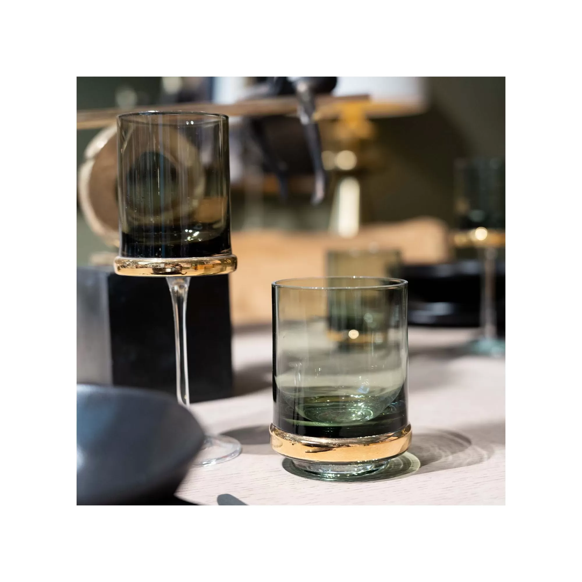 KARE Design Verres à Vin Rouge Innocent Fumé Set De 4 ^ Vaisselle
